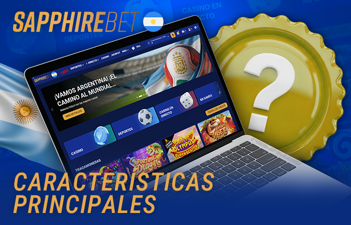 Características y prestaciones de la plataforma de la casa de apuestas Sapphirebet