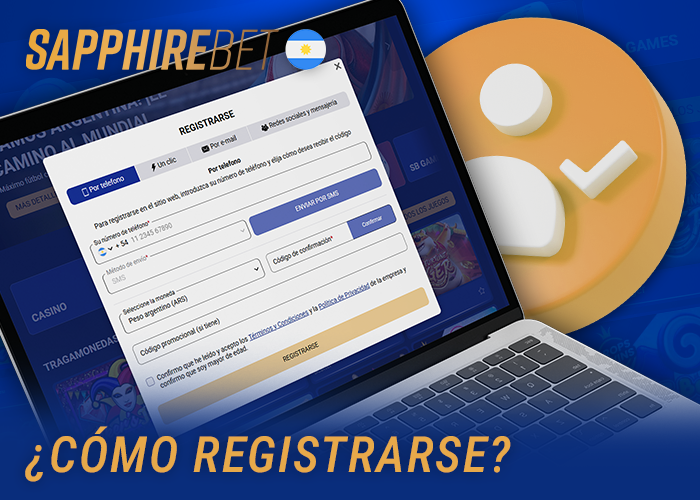 Instrucciones para registrarse en la plataforma SapphireBet