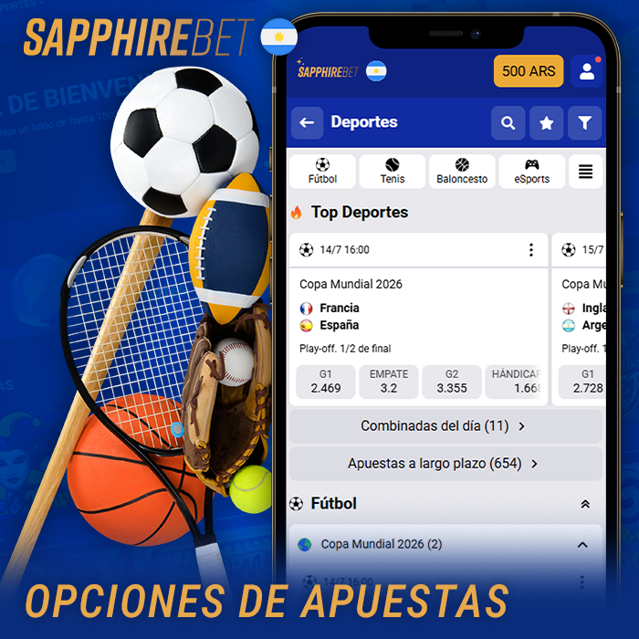 ¿En qué deportes puedo apostar en Sapphirebet Argentina?