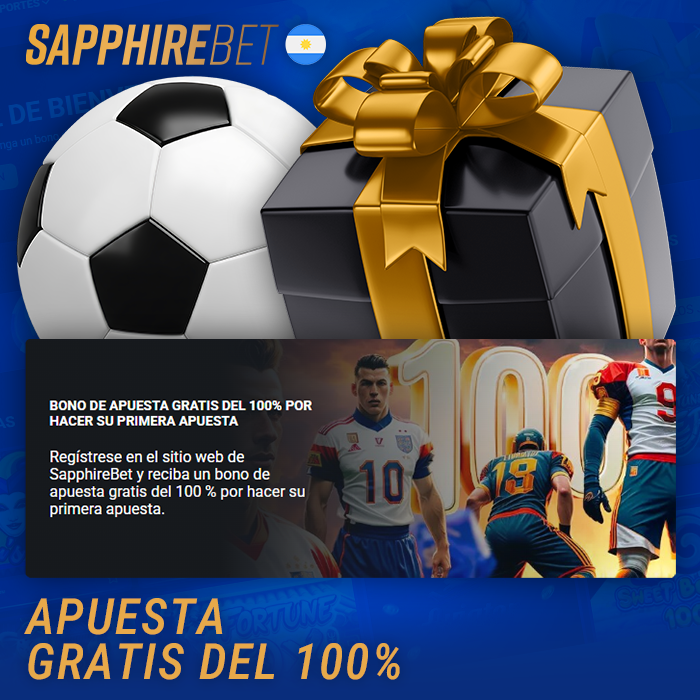 Oferta de apuesta gratuita del 100% en Sapphirebet