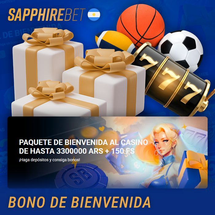 ¿Qué tipo de bono de bienvenida ofrece la casa de apuestas SapphireBet?
