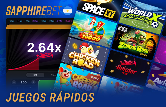 Revisión de juegos rapidos en Sapphirebet