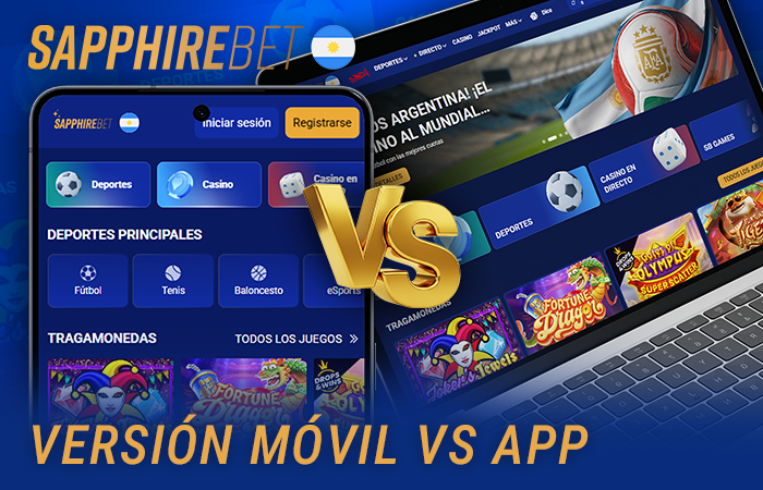 Todos los pros y contras de la app móvil de Sapphirebet y la versión móvil de la web de Sapphirebet en Argentina