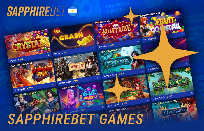 Reseña de los juegos de casino de Sapphirebet