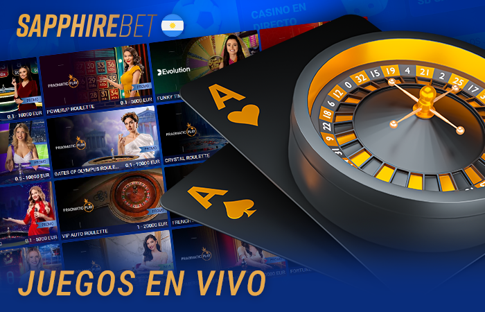 Reseña de los juegos de casino en vivo de Sapphirebet en Argentina