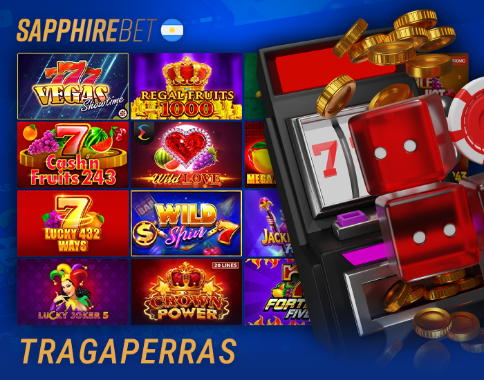 Amplia selección de tragamonedas en Sapphirebet