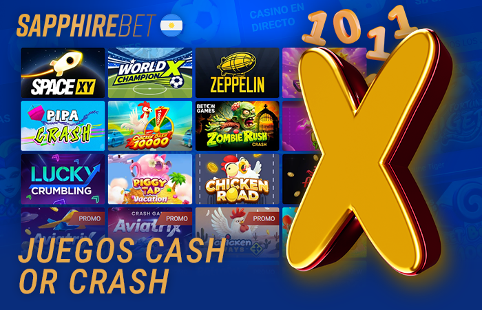 Juegos Cash or Crash en Sapphirebet casino en línea en Argentina