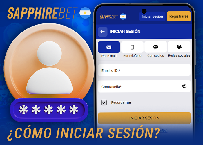 Cómo hacer un login en Sapphirebet