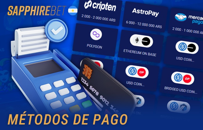 Todos los métodos de depósito en Sapphirebet Argentina