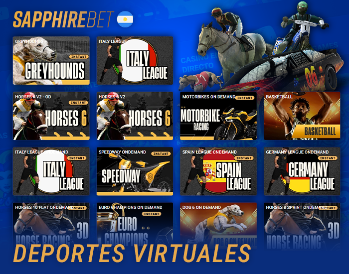 Apuestas virtuales en Sapphirebet Argentina