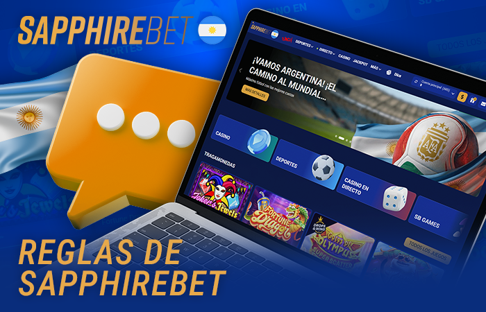 Términos, condiciones y normas generales de la plataforma de apuestas Sapphirebet